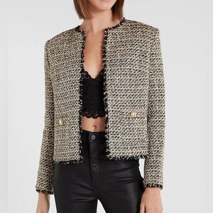 Gold and Black Tweed Jacket